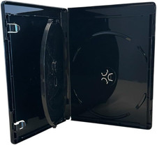  W/ 4K UHD Black 12.5Mm Triple Blu-Ray Case W/Tray 3-Disc Capacity , for CD/DV