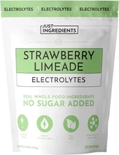 JUST INGREDIENTS Strawberry Limeade Electrolytes – 30 Serving Bag 30 Servings