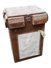 Ex Army Military Wooden Box Crate Chest Tools Vehicle Storage