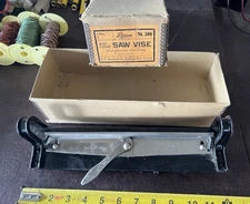 Vintage Stearns Saw Vise No. 500 with Original Box - Woodworking Tool