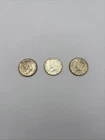 1964 Kennedy Silver Half Dollar Coins Lot of 3 Circulated 50C 0.9 Fineness