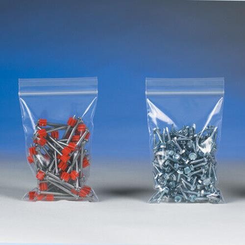 Resealable Poly Bag, 4 x 8 Inch, 1000 Pack, 4 Mil Clear - Picture 1 of 1