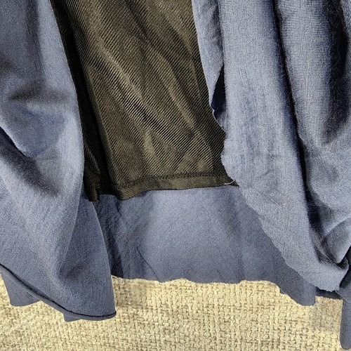 Rebecca Taylor Asymmetrical Hem Ltwt Wool Skirt Womens 8 Blue Pull On Flowy - Picture 8 of 11