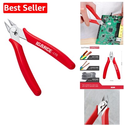 Heavy-Duty 170 Wire Cutters for Jewelry Making & Electrical Precision Cutting