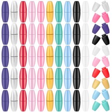 100 Sets Breakaway Clasps for Necklaces Safety Plastic Bead Connectors for Je...