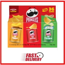 Pringles Grab & Go Potato Crisps, Variety, 36-count