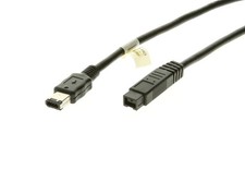 FireWire 800 to 400 6ft 9-Pin to 6-Pin Cable Adapter 6ft FireWire Converter
