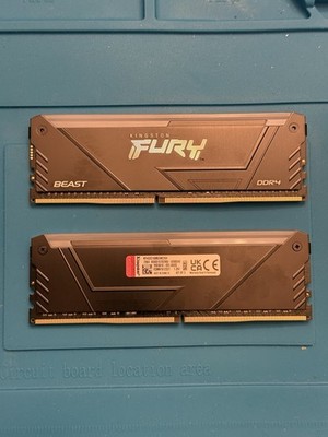 Kingston Fury Beast RGB Desktop Memory 64GB 2x32GB DDR4-3200