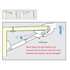 ⁺Folding Shelf Bracket Wall Mounted 120KG Loading Aluminium Alloy RV Table