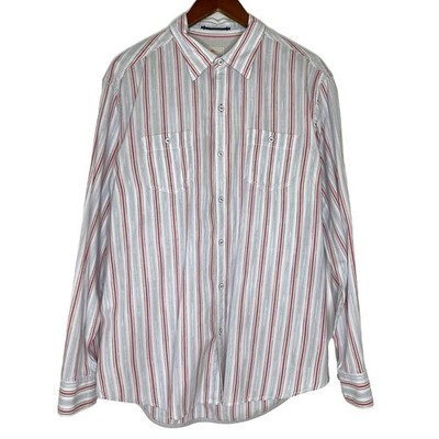 Tommy Bahama Island Multicolor Striped Long Sleeve Button Up Size Large Men s