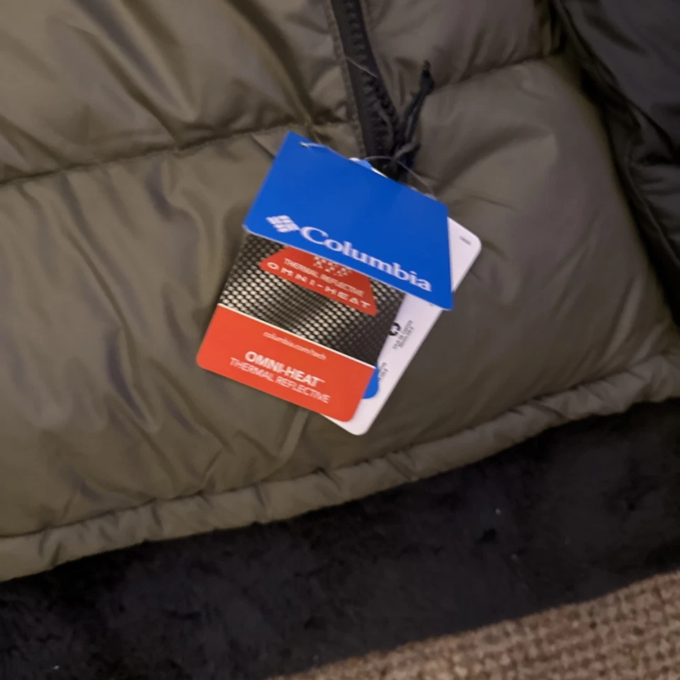 COLUMBIA Pike Lake II Hooded Puffer Jacket - Olive - Size XL - RRP £160 - Image 3 of 4