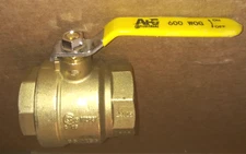 AIE INDUSTRIAL 2" Inch Full Port 600WOG Female Brass Ball Valve 250 PSI