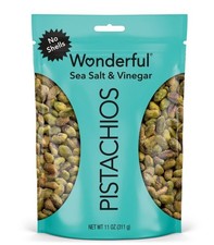 Wonderful Pistachios No Shells Sea Salt Vinegar Nuts, 11 Ounce Bag