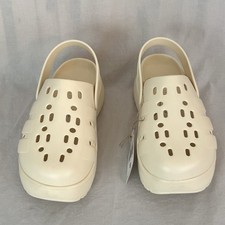 Adidas Adilette Clog Platform Slippers Women Size 8 Wonder White JP7159
