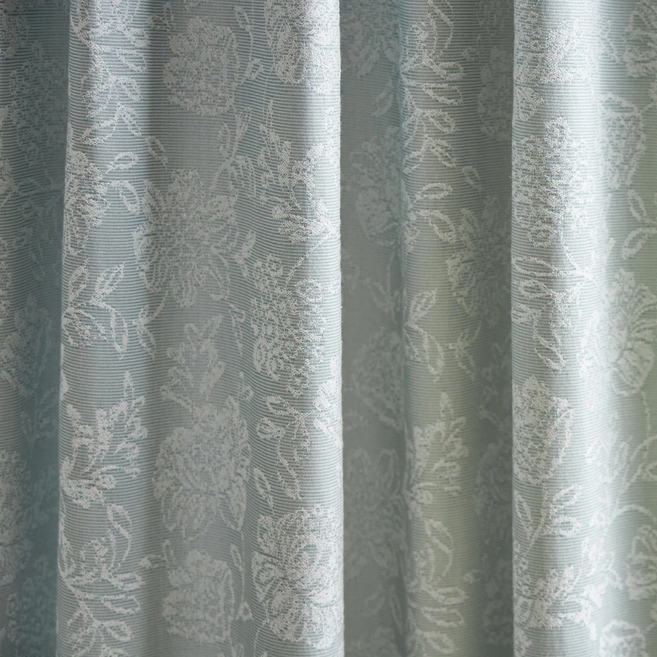 Cabaña Floral Jacquard Habitación Oscurecimiento Forrado Varilla Bolsillo/Pestaña Trasera Ventana Curta... Foto 4 de 4