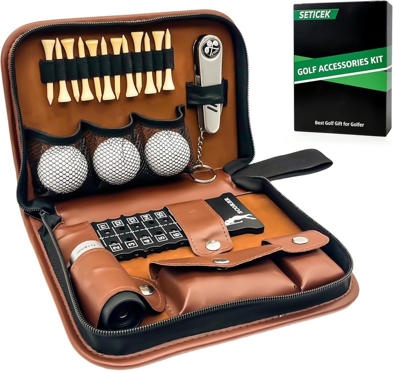 Seticek Golf Gifts for Men and Women,Golf Accessories Set with bag