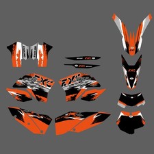 Decalcomania grafica motocross per KTM 200 250 300 400 450 525 EXC 2008 2009 2010 2011
