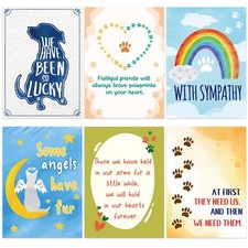 Fancy Land 18 Pcs Pet Sympathy Cards with Envelopes for Loss of Pet Dog Cat C