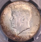 1964 D Kennedy Half Dollar PCGS MS65, Toned, dark reverse, FREE SHIPPING