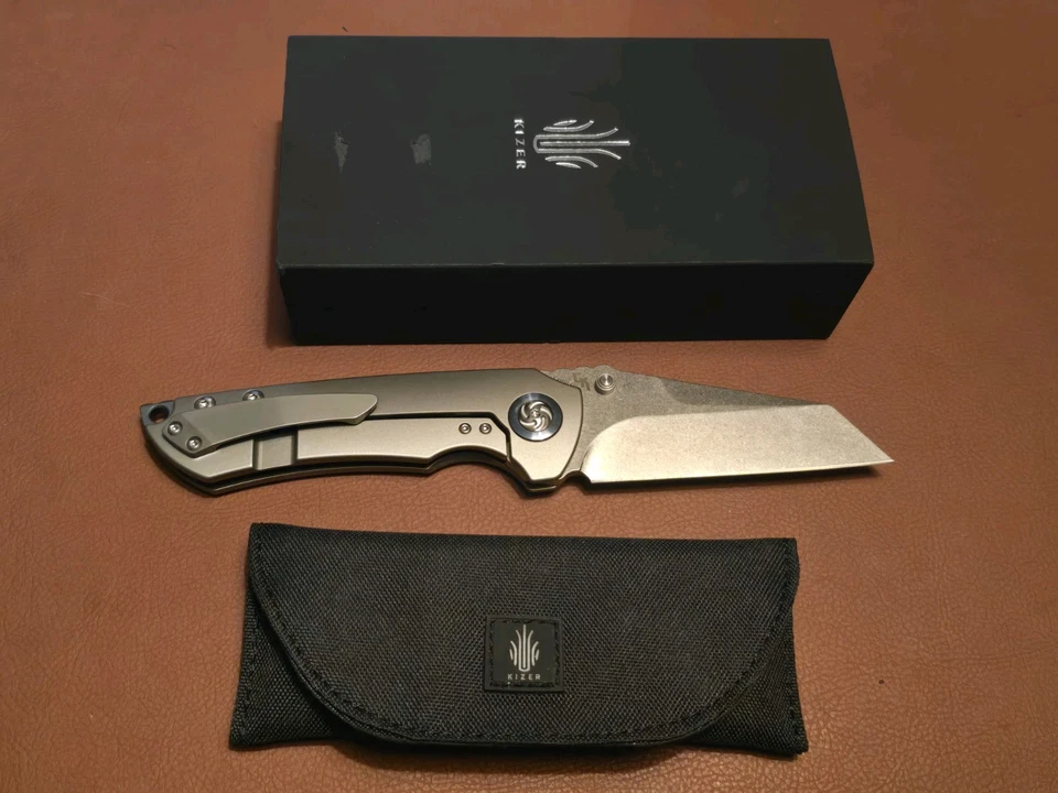 Редкий товар! Флиппер Kizer Critical Ki4508 Matthew Christensen s35vn сталь снят с производства - Изображение 2 из 4
