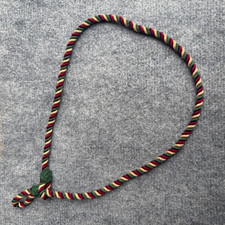 Mercian Regiment Cord Lanyard Cerise, Green and Buff Spiral British Army Surplus