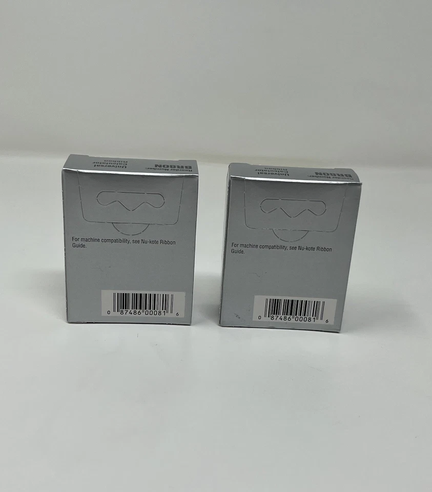 Cinta calculadora universal NuKote BR80N - negra y roja - 0,5 pulgadas x 22 pies - Juego 2 Foto 2 de 4