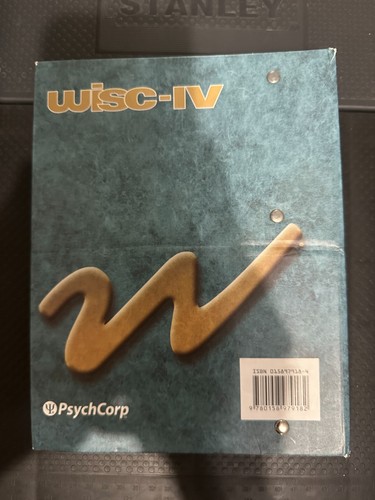 WISC-IV Administration and Scoring Manual Wechsler, David PsychCorp - Picture 2 of 2