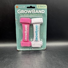 2 Pack Lucid Audio Grow Band Baby HearMuffs Adjustable Bands - NIP