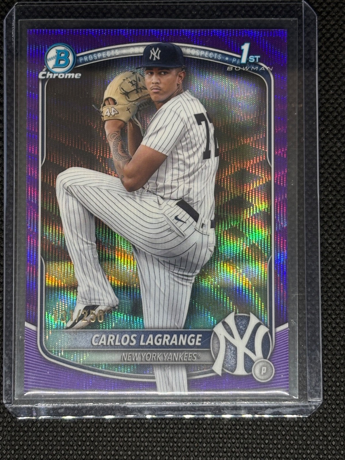 2025 Bowman Chrome Carlos Lagrange 1st Bowman Purple Wave /250