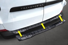 Ladekantenschutz Edelstahl schwarz graphit für VW T7 NEW Transporter ab 02.2025-