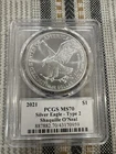 Legends of Life Shaquille O’neal 2021 Silver Eagle Type 2 PCGS MS70, PSA Auto
