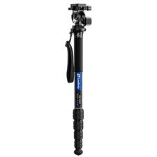 Leofoto MP-285C VH-10S Carbon Fiber Monopod with VH-10S Two Way Tilt Head Set