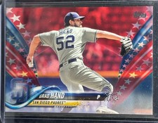 Brad Hand - 2018 Topps Series 1 - Independence Day #52 /76 SSP! RARE Padres