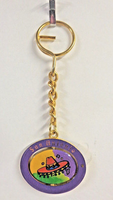Spinner key chain key ring fob San Antonio souvenir