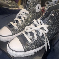 BRAND NEW IN THE BOX BIG KIDS SZ. 6 CONVERSE A09270C CTAS/HI BLACK/WHITE