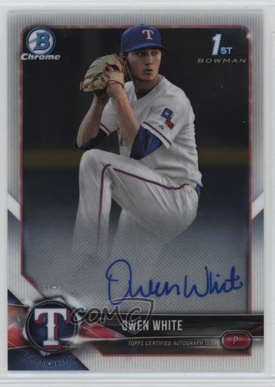 2018 Bowman Draft Chrome Draft Pick Auto Owen White #CDA-OW Auto 7ud