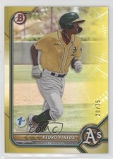 2022 Bowman 1st Edition Yellow Foil 20/75 Pedro Pineda #BPPF-94 11s9
