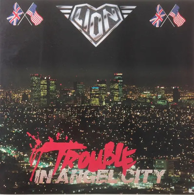 Lion Trouble In Angel City NEAR MINT Grand Slamm Records Vinyl LP