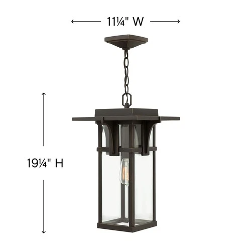 Hinkley Lighting 2322 1 Light 19.25" Tall Outdoor Lantern Pendant - Bronze - Picture 3 of 3