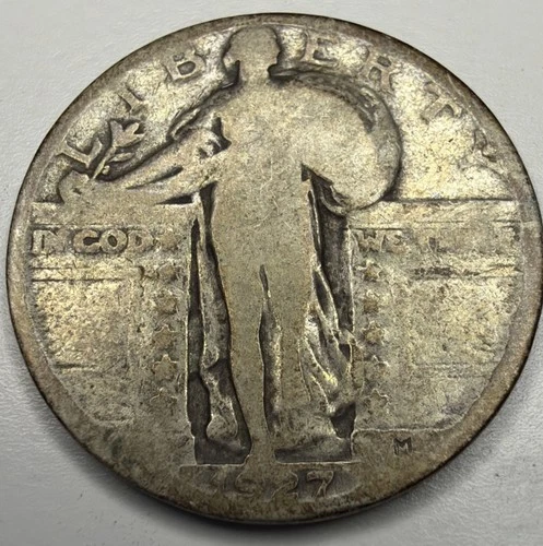 1927 P Standing Liberty Silver Quarter T5
