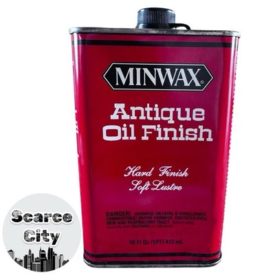 (1) Minwax Antique Oil Finish Hard Finish Soft Lustre Wood 16 oz