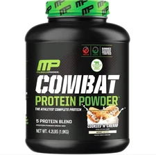 MP Muscle Pharm Combat Protein Powder Cookies 'N' Cream 4.2 lbs Exp 12/27 SEALED