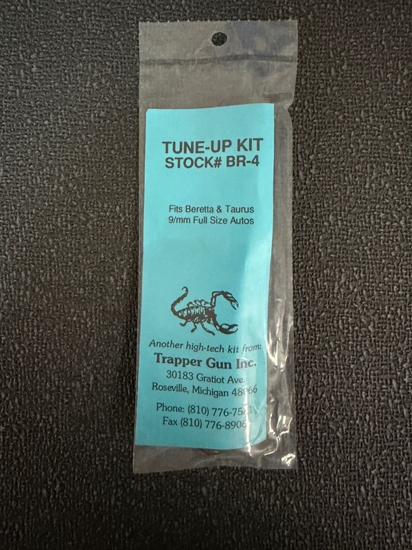 Trapper Gun Inc. Tune Up Kit - Beretta and Taurus 9mm Full Size Autos - BR-4