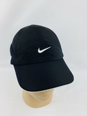 Vintage Nike 7 Panel Tailwind Hat Cap Running Hiking Black Rare Adjustable