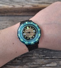 Orologio vintage " SWATCH " AG 1991 Scuba 200M - Black Wave - ETA swiss