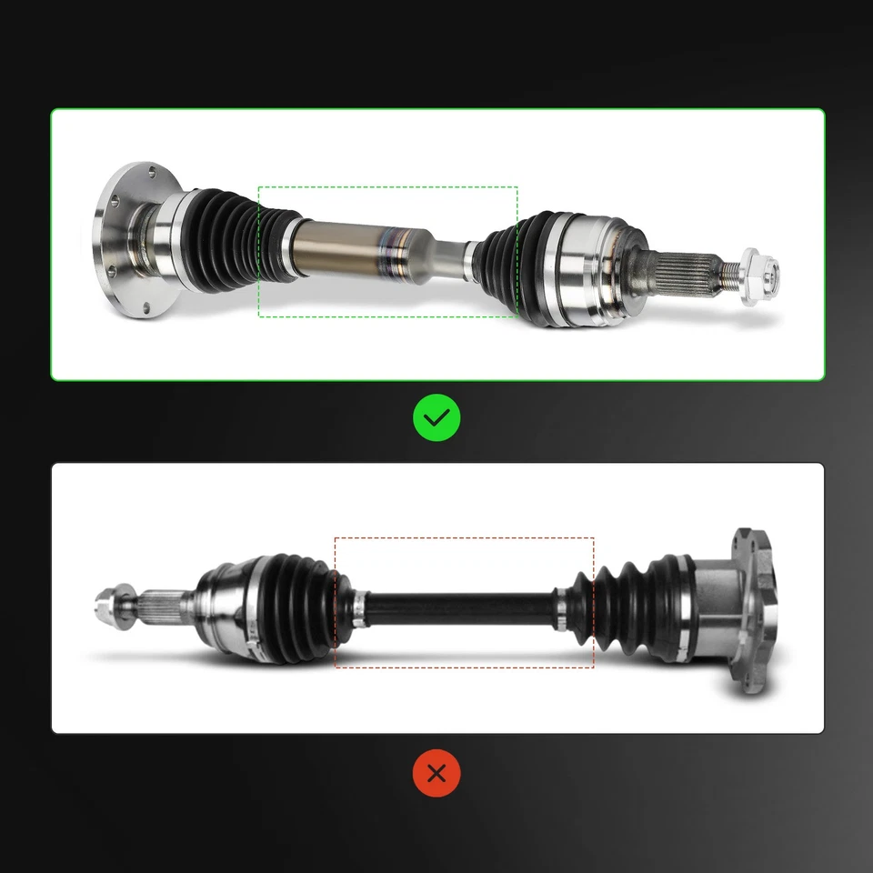2x Front Extended Travel CV Axle Assembly for Chevy Silverado 1500 GMC Cadillac - Image 2 of 4