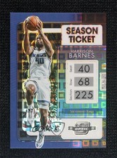 2021 Contenders Optic Season Ticket SSP Black Pandora Prizm Harrison Barnes 0tc2