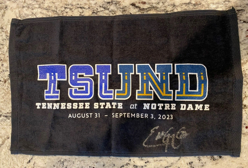 Eddie George signiertes TSUND Handtuch - Tennessee State - Bild 1 von 3
