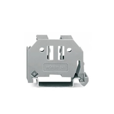 10pcs WAGO 249-117 Terminal End Block Screwless End Stop 10mm Wide Gray New