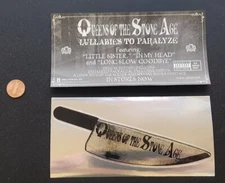 QUEENS OF THE STONE AGE 2005 Promo Die-Cut Foil Sticker Flawless New Old Stock